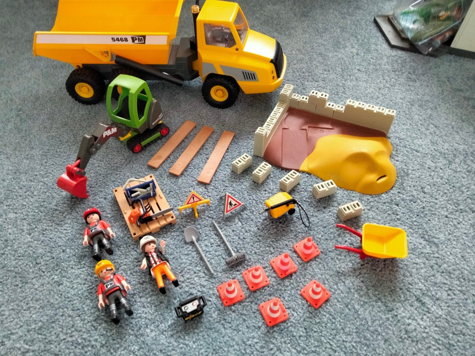 Set van bouwplaats van Playmobil., Ophalen of Verzenden, Zo goed als nieuw
