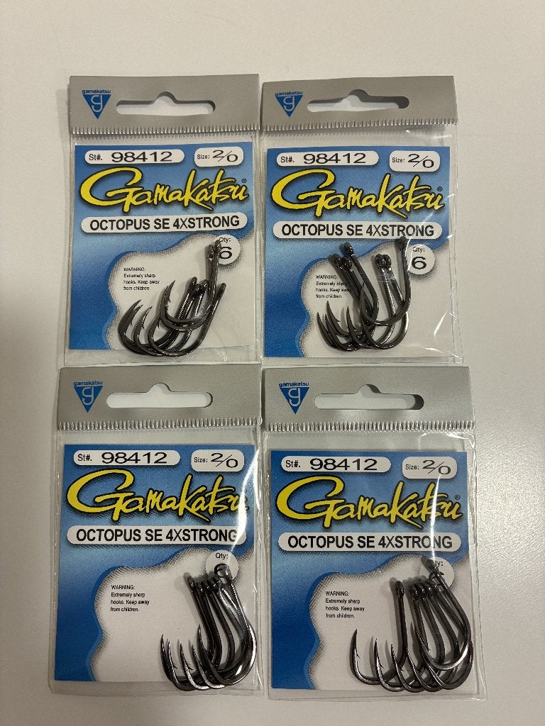 Gamakatsu Hooks octopus SE 4X Strong 2/0 Saltwater Nieuw., Ophalen of Verzenden, Nieuw, Haak