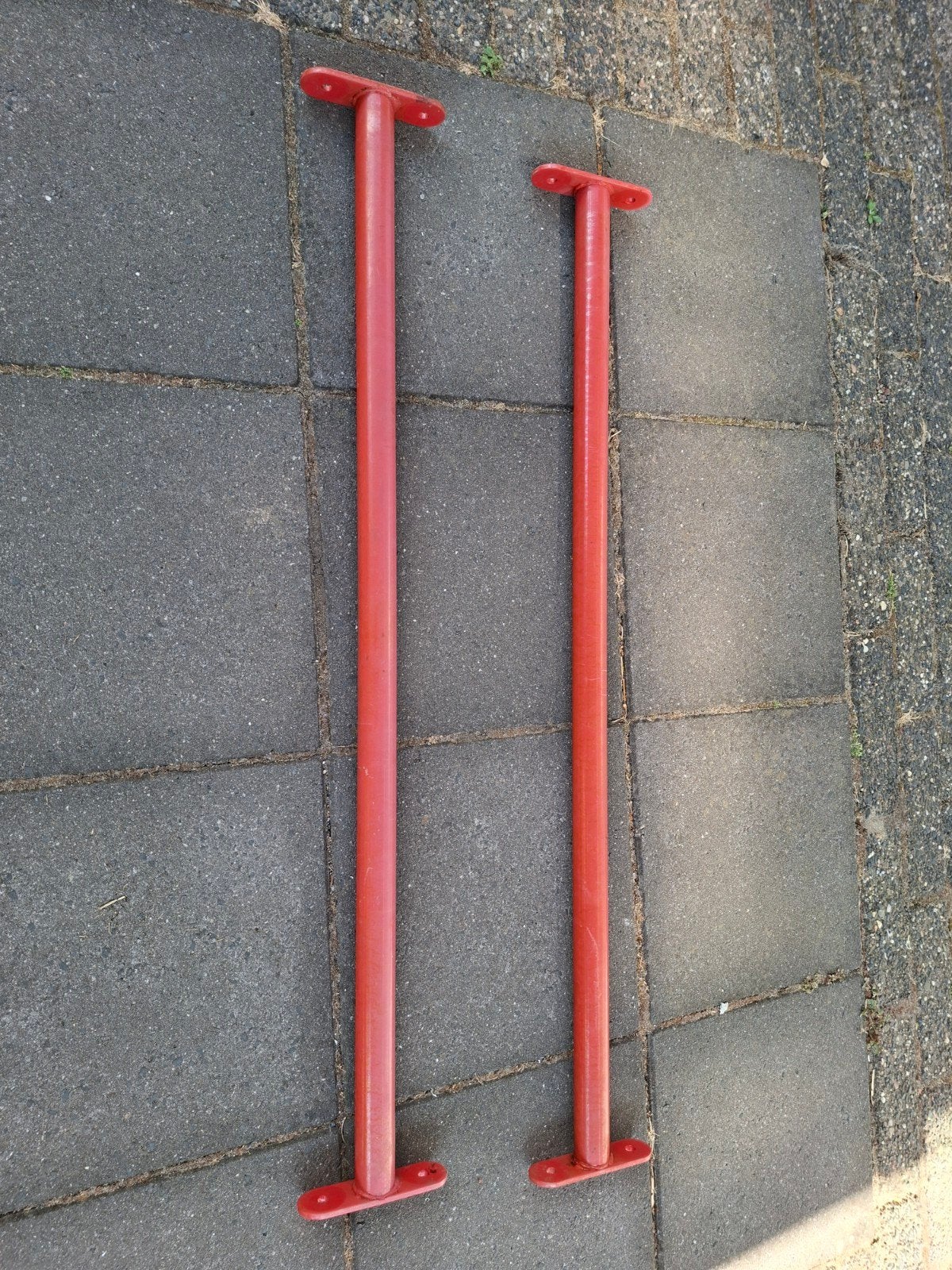 2 Duikelstangen 90 cm lang - Rood, Kinderen en Baby's, Ophalen