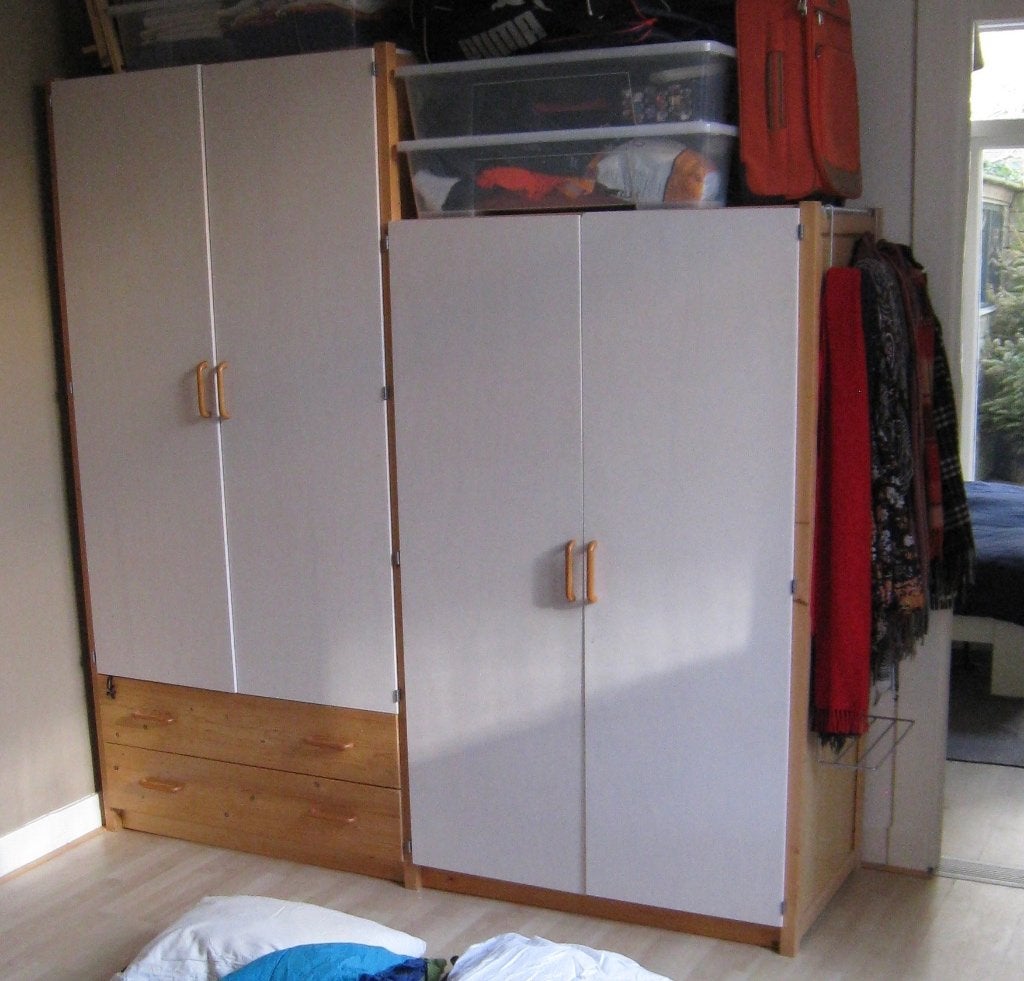 Lundia kast, modulair, met lades en kledingrail, Ophalen, Gebruikt
