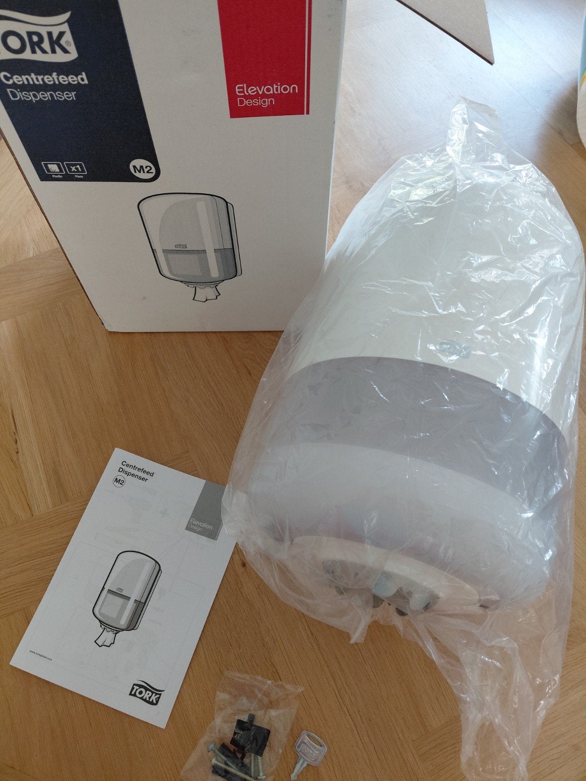 TORK M2 dispenser poetspapier wit centrefeed, Ophalen of Verzenden, Overige typen