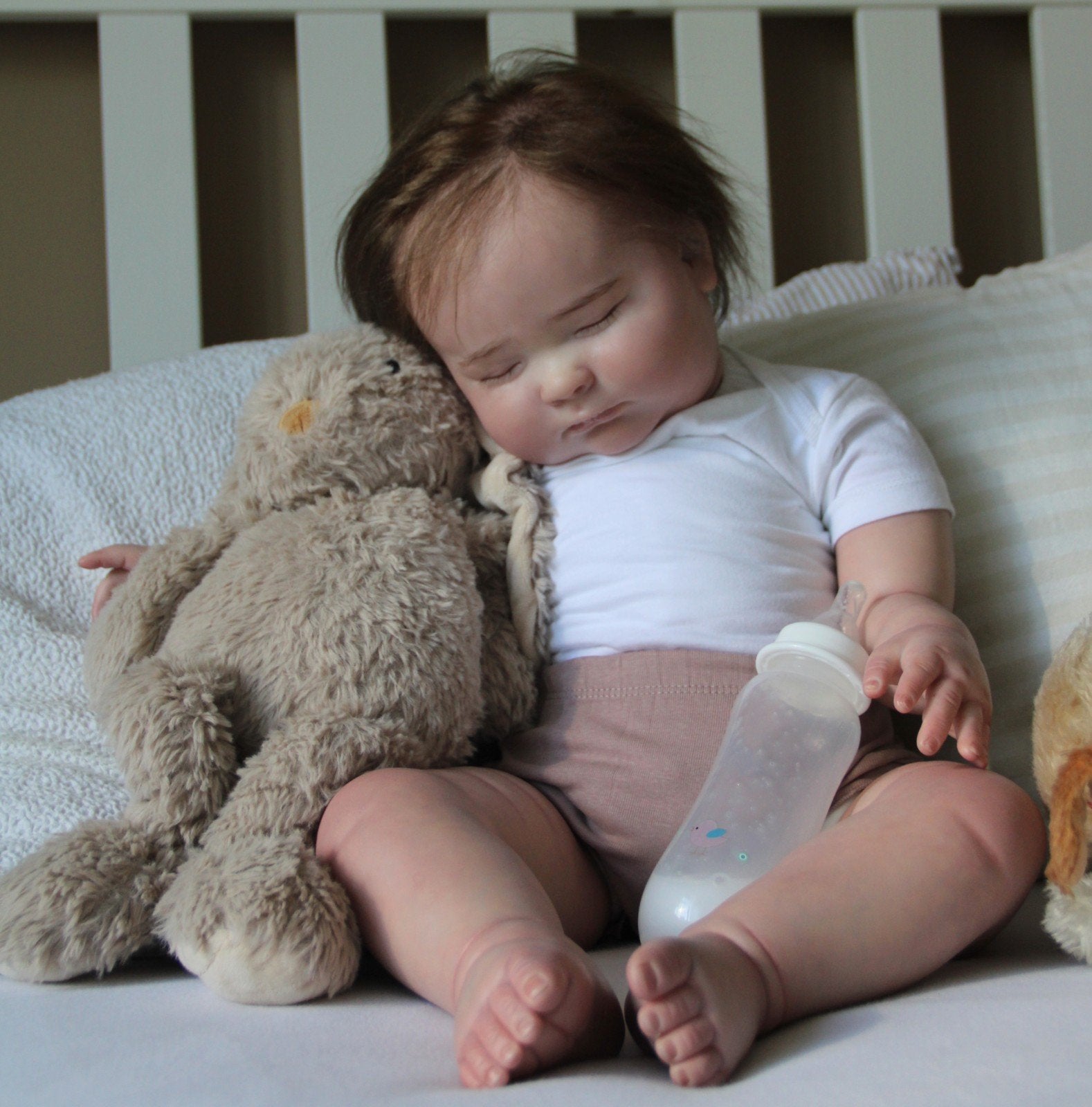 Reborn toddler 70 cm, Ophalen of Verzenden, Nieuw, Pop