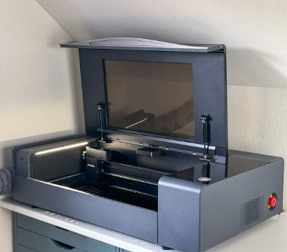 xTool P2S Desktop CO2 Laser Cutter + Fire Safety Set, Gereedschap of Toebehoren, Nieuw, Ophalen, Zwart