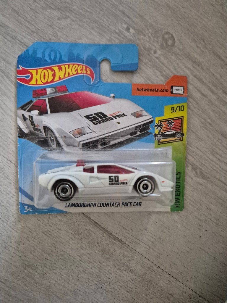 Hot Wheels Lamborghini countach pace car hw exotics let op, Ophalen of Verzenden, Nieuw, Auto