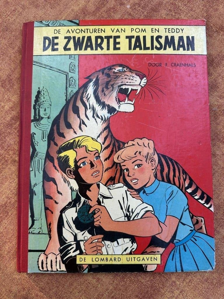 François Craenhals - De Zwarte Talisman (eerste druk 1958), Boeken, Eén stripboek, Zo goed als nieuw, François Craenhals, Ophalen of Verzenden