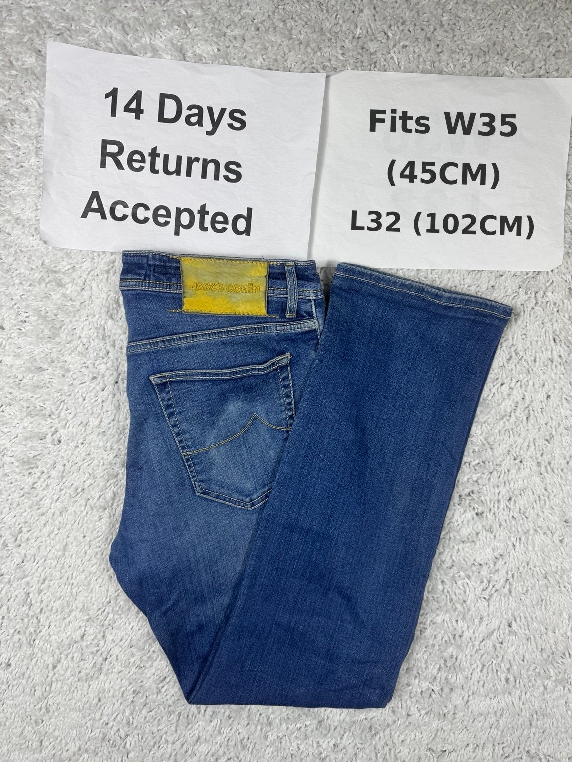 Jacob Cohën Eduard J620 Jeans Regular Stretch W35 L32 3292, Kleding | Heren, G, G, Blauw, Ophalen of Verzenden