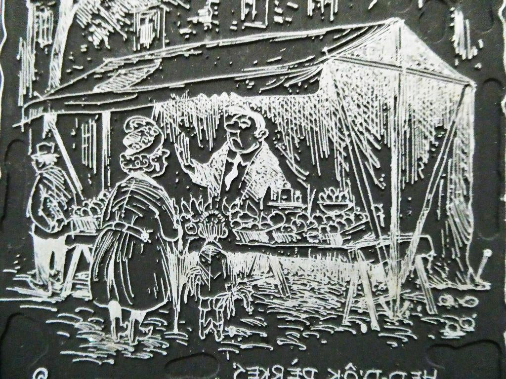 Stempel marktkraam fruitkraam markt kraam België, Ophalen of Verzenden