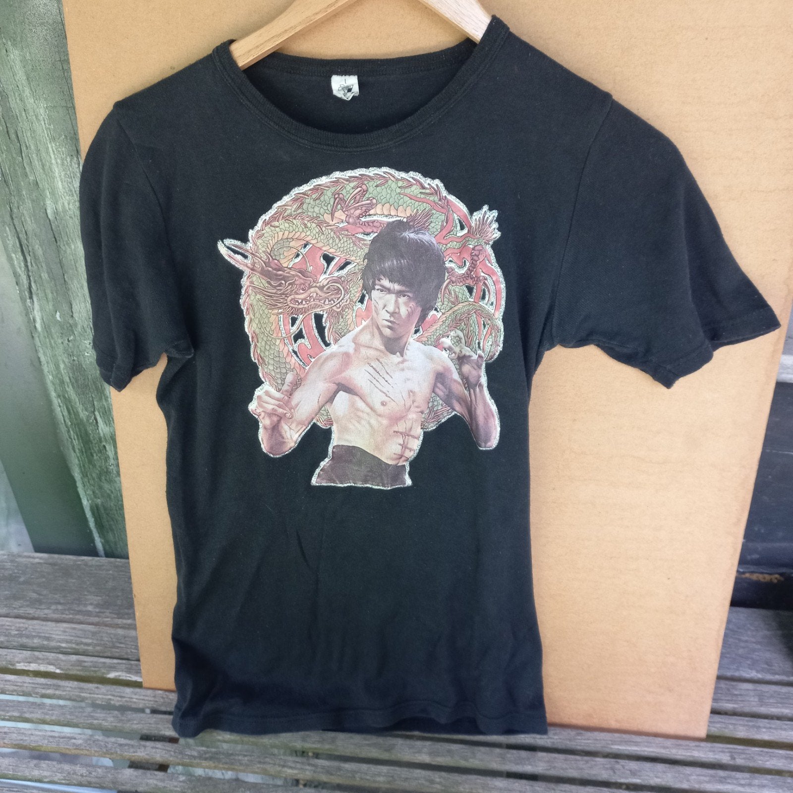 Vintage T-shirt, Bruce Lee.maat L., Kleding | Heren, T-shirts, Ophalen of Verzenden, Zo goed als nieuw, Zwart