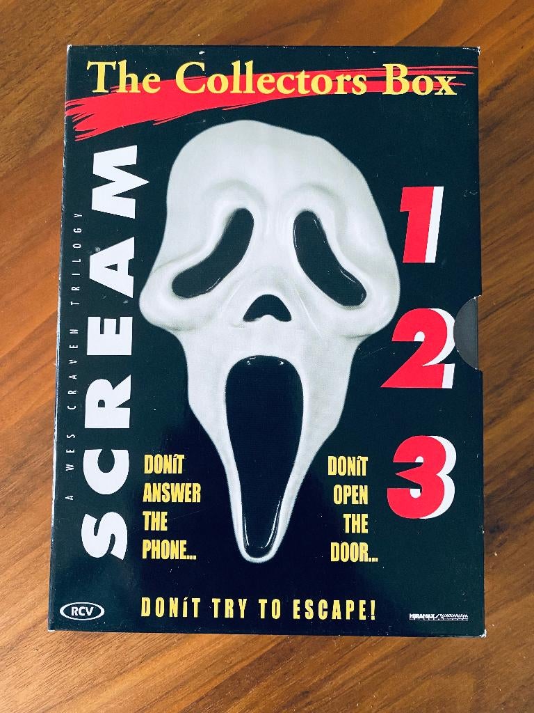 DVD Box: Scream, Part 1, 2 & 3 (The Collector’s Box), Gebruikt, Vanaf 16 jaar, Slasher, Boxset