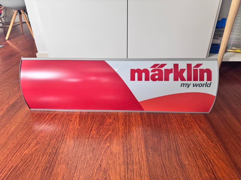 Uniek reclame object marklin, Verzamelen, Merken en Reclamevoorwerpen, Ophalen of Verzenden, Zo goed als nieuw, Lichtbak of (neon) lamp