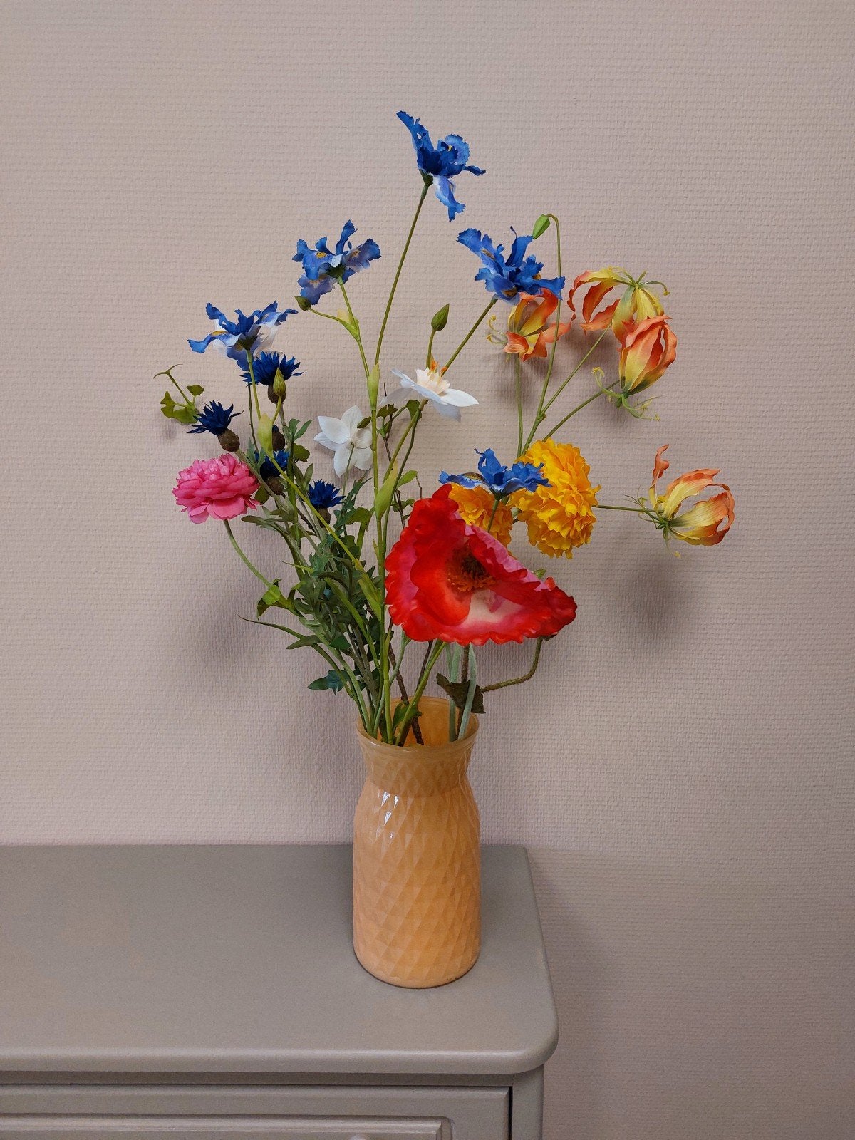 Mooie bos zijden bloemen, wild boeket, Ophalen, Binnen, Zo goed als nieuw, Boeket