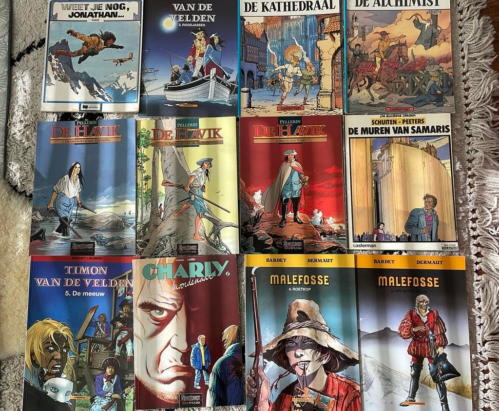 Set van allerlei stripboeken, Meerdere stripboeken, Ophalen of Verzenden, Gelezen