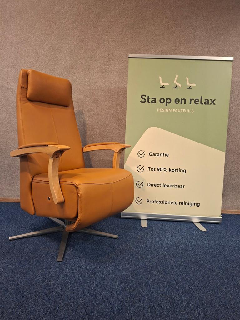 Sta op relax fauteuil DatZit Zo goed als nieuw op accu 🔋, Huis en Inrichting, Fauteuils, Zo goed als nieuw, 50 tot 75 cm, Ophalen of Verzenden