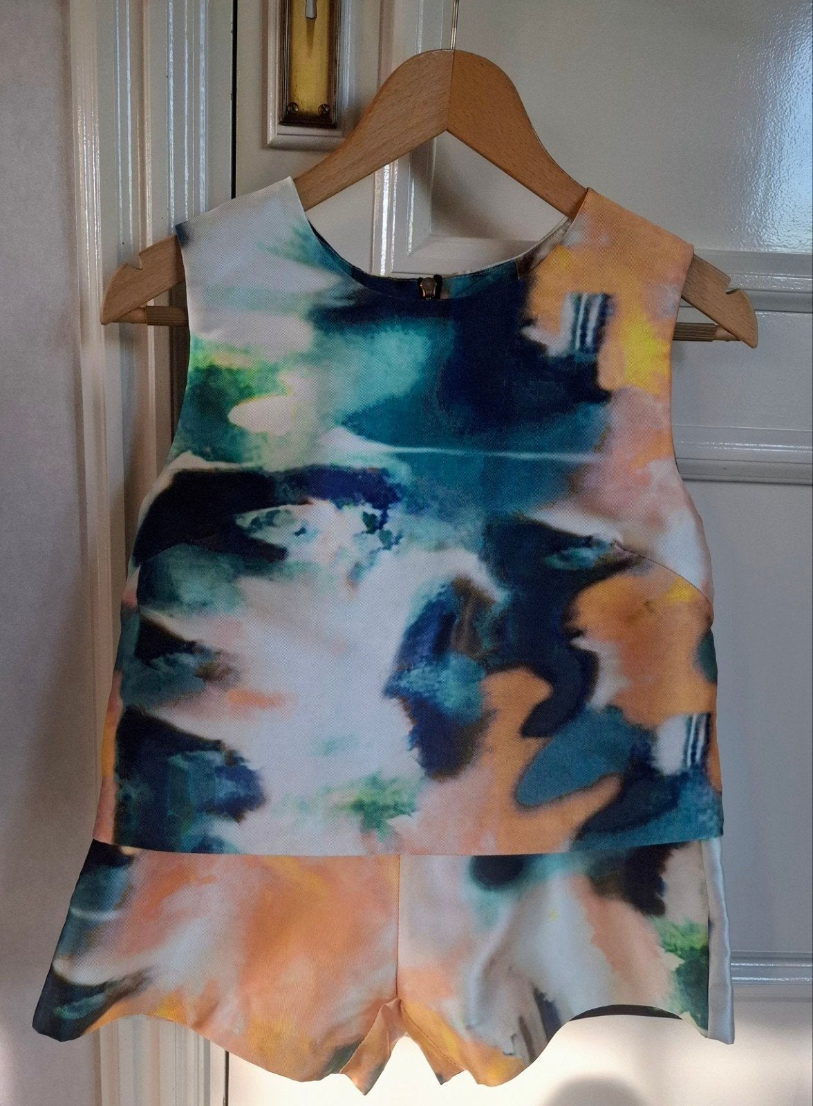 2 delig broekpak setje NIEUW., Kleding | Dames, Jumpsuits, Meerkleurig, Made in Paris, Nieuw, Ophalen of Verzenden