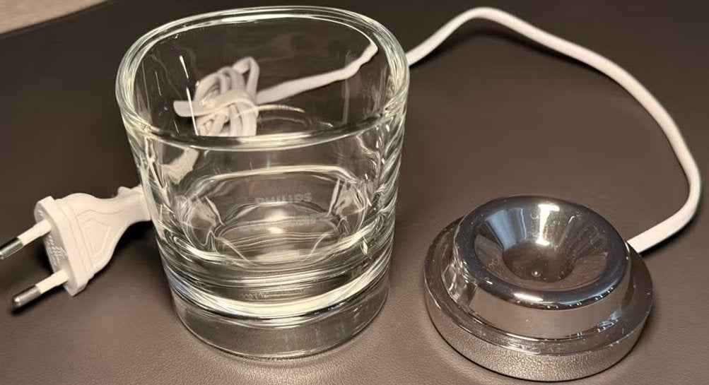 Philips Sonicare Glas + Oplader + reisetui, Ophalen, Zo goed als nieuw, Mondverzorging