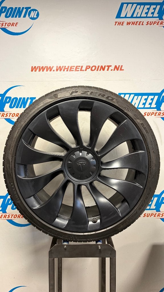 21'' Originele Uberturbine Velgen Tesla Model Y 5x114,3, Gebruikt, 255 mm, Velg(en), Personenwagen