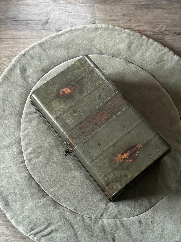Brood- bewaartrommel groen-vintage, Ophalen, Zo goed als nieuw, Groen
