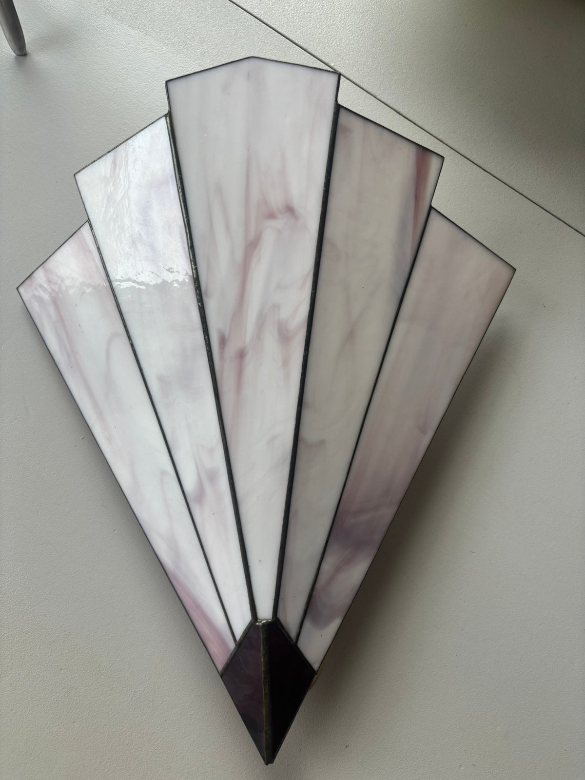 Rose Design Holland Tiffany Wandlamp • Art Deco Waaier, E14 (klein), Meerkleurig, Ophalen of Verzenden, Overige merken