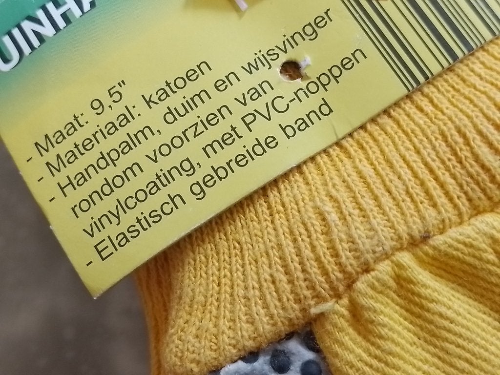 Tuinhandschoenen/4 Paar/Maat 9,5/Groene Vingers/Hobby/Rasta, Ophalen of Verzenden, Nieuw, Dames, Handschoenen