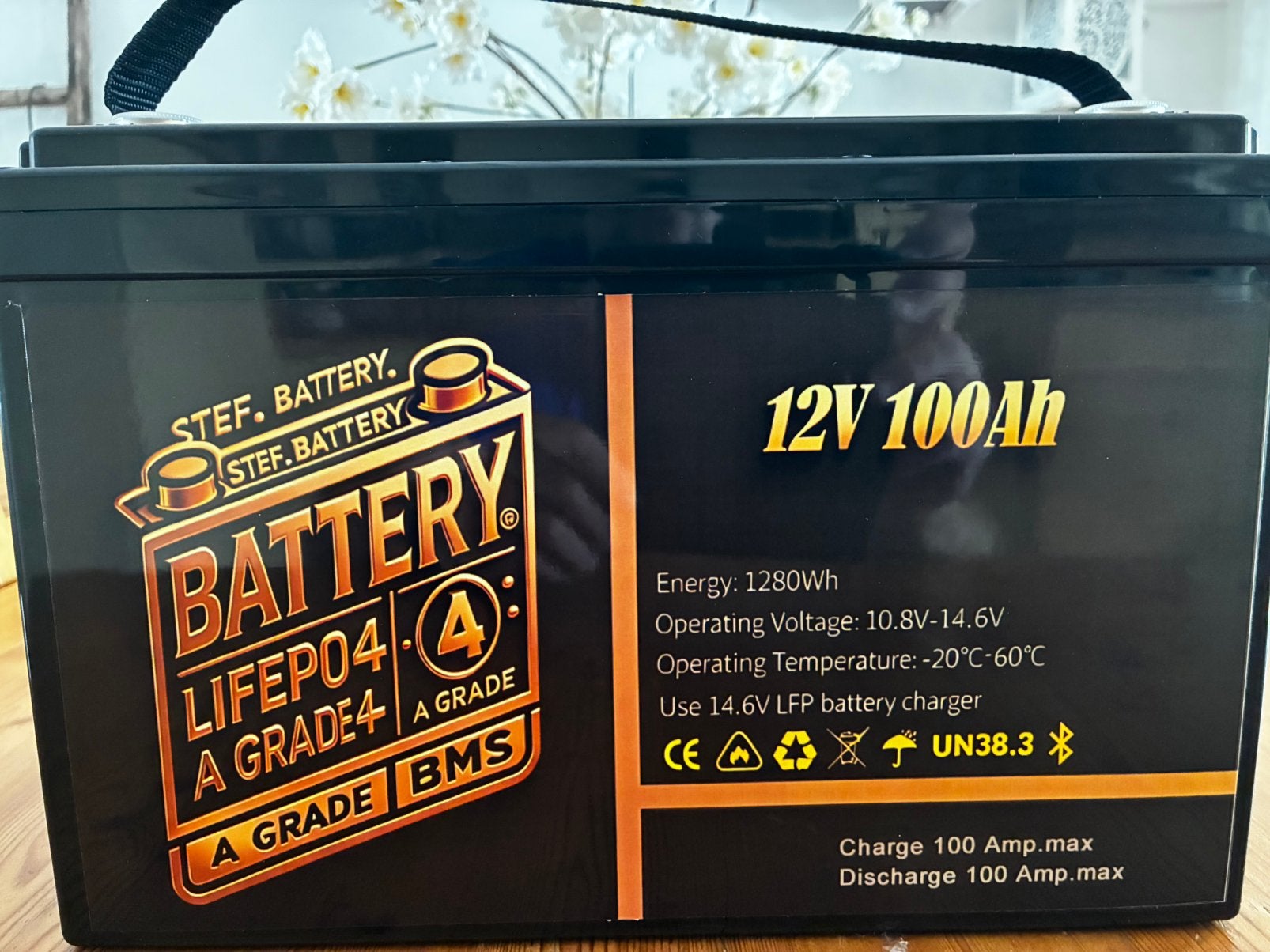 12V 100Ah Lithium Smart Accu Bluetooth inclusief 10A LADER, Ophalen of Verzenden, Nieuw, Smart