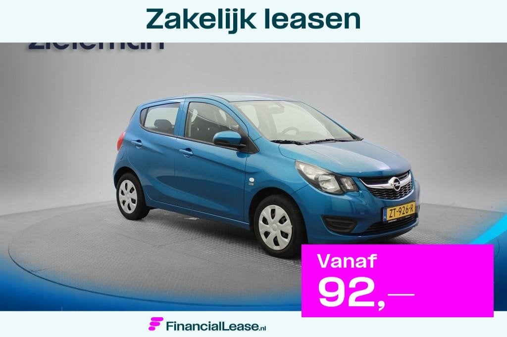 Opel KARL 1.0 ecoFLEX 120 Jaar Edition 5 Deurs - Airco, Crui, Gebruikt, Met garantie (alle), Blauw, Origineel Nederlands