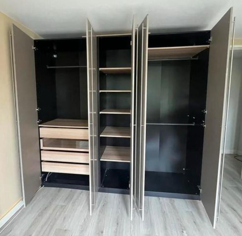 IKEA PAX kledingkast 250x58x236cm, Bezorg-/montageoptie, Met deur(en), IKEA PAX, Gebruikt, 200 cm of meer