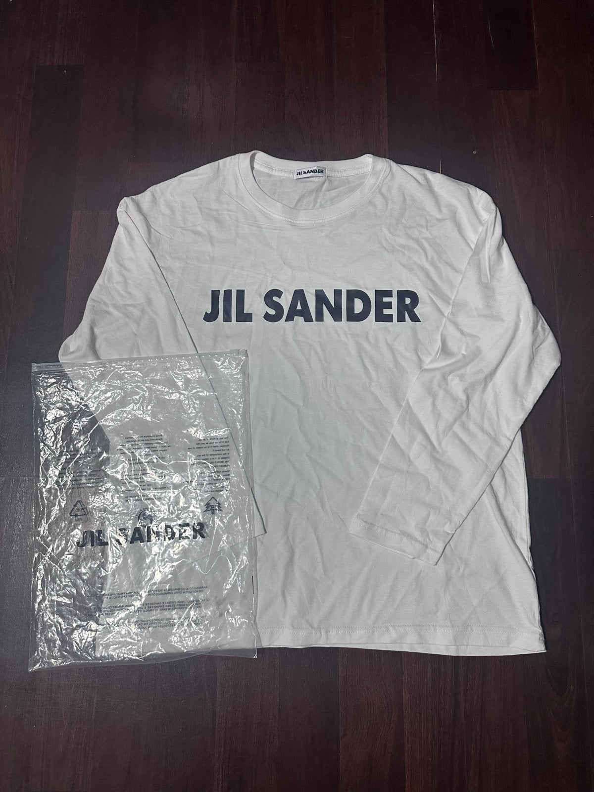 Jil Sander Longsleeve T-shirt - Nieuw en ongedragen, Ophalen of Verzenden, Nieuw, Maat 48/50 (M), Wit