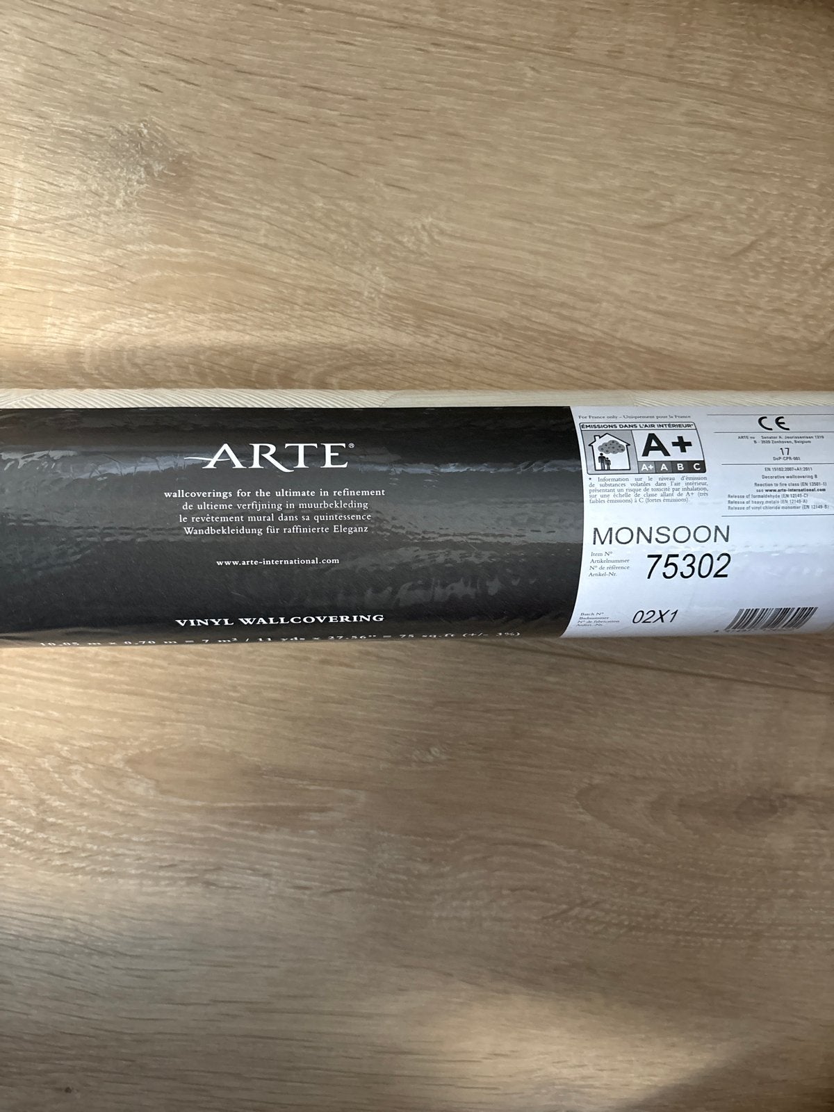 Arte Monsoon 75302 Behangrol - Nieuw in plastic, Huis en Inrichting, Ophalen, Structuur, Vinylbehang, Arte