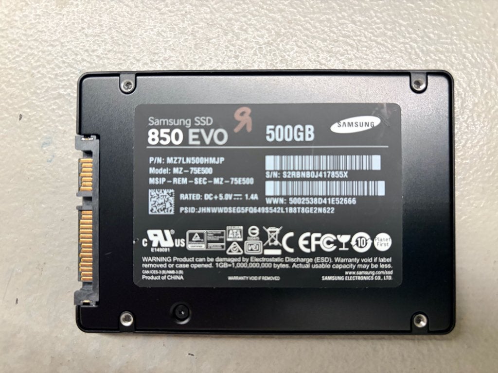 Samsung SSD 850 EVO 500GB - Snelle en betrouwbare opslag, Computers en Software, Intern, Gebruikt, Server, Ophalen of Verzenden
