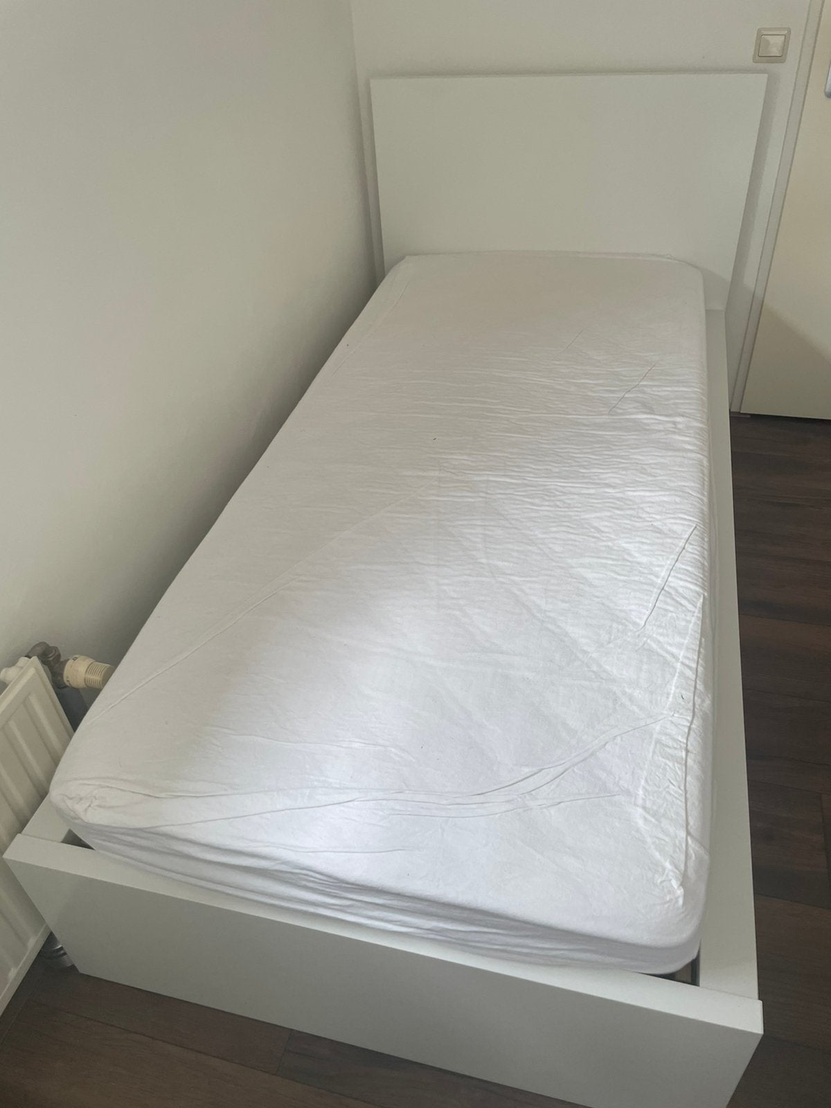 Ikea bed met lades met matras 90X 200, Ophalen, 90 cm, Eenpersoons, Wit