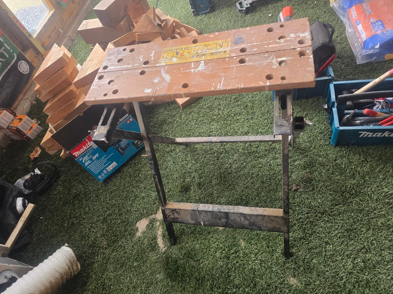 Black & Decker Workmate 550 Werkbank, Ophalen of Verzenden, Gebruikt, 70 tot 120 cm, Bankschroef