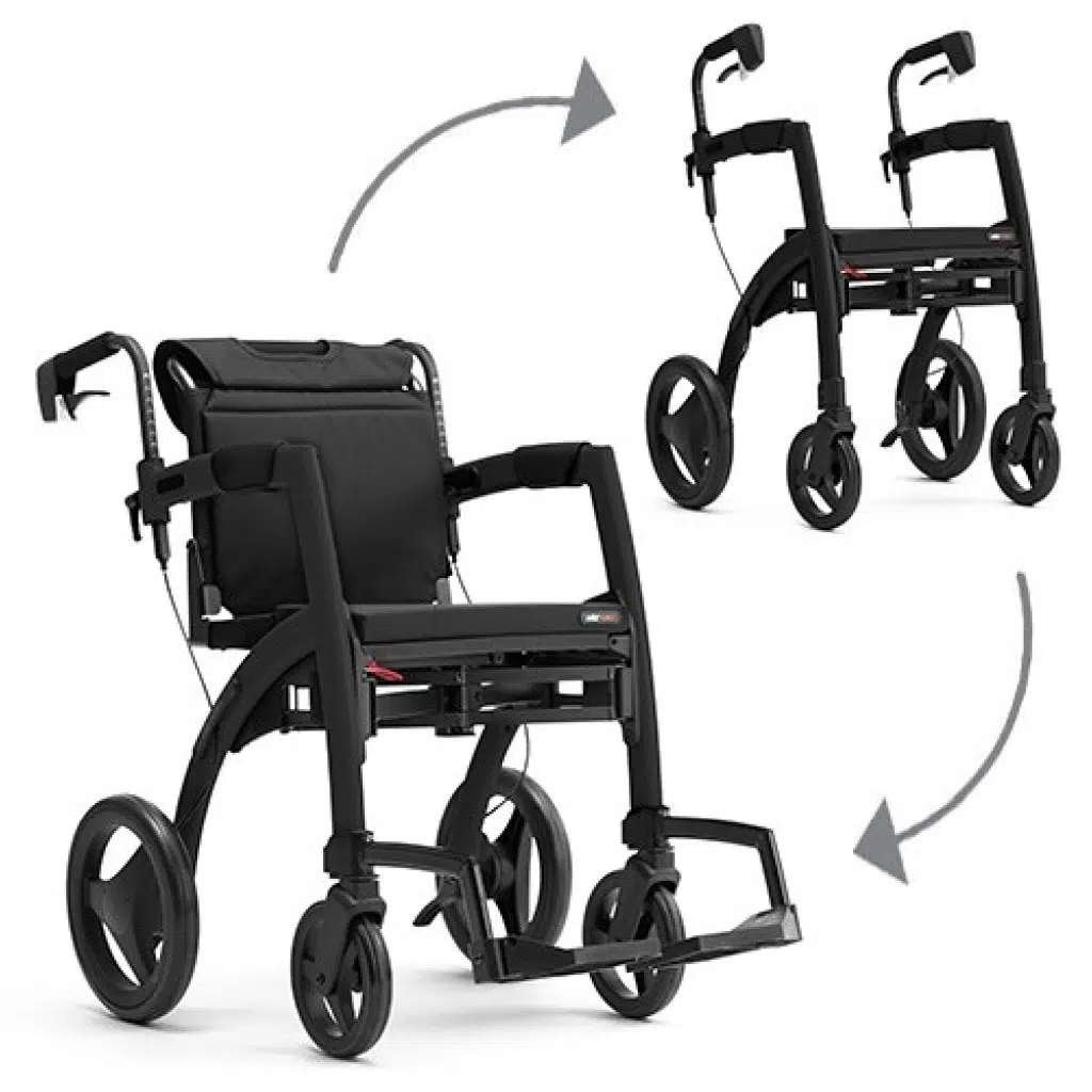 rollzmorion rollator en rolstoel in 1, Diversen, Ophalen, Opvouwbaar, Zo goed als nieuw