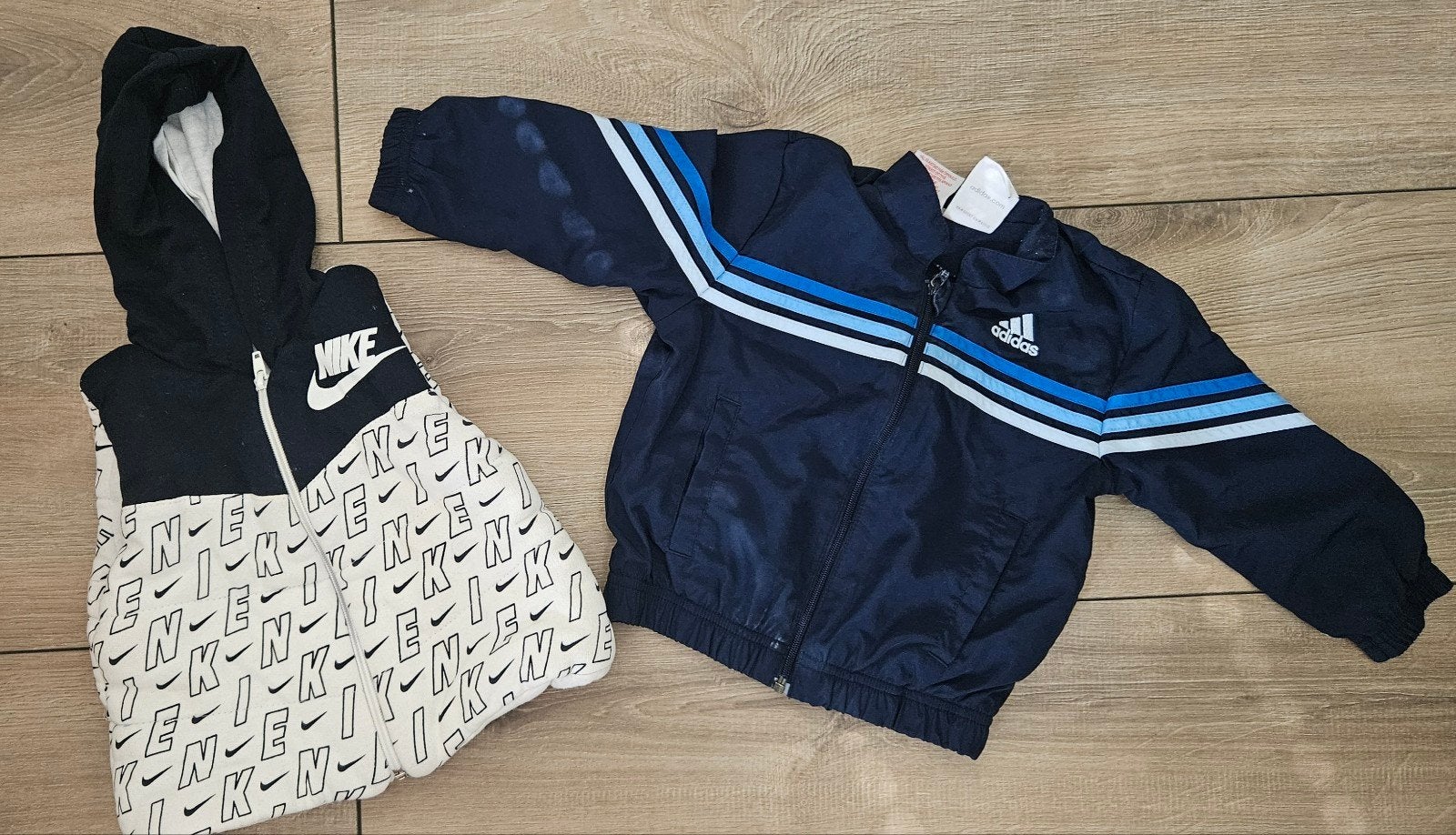 adidas jasje en nike bodywarmer, Ophalen of Verzenden, Gebruikt