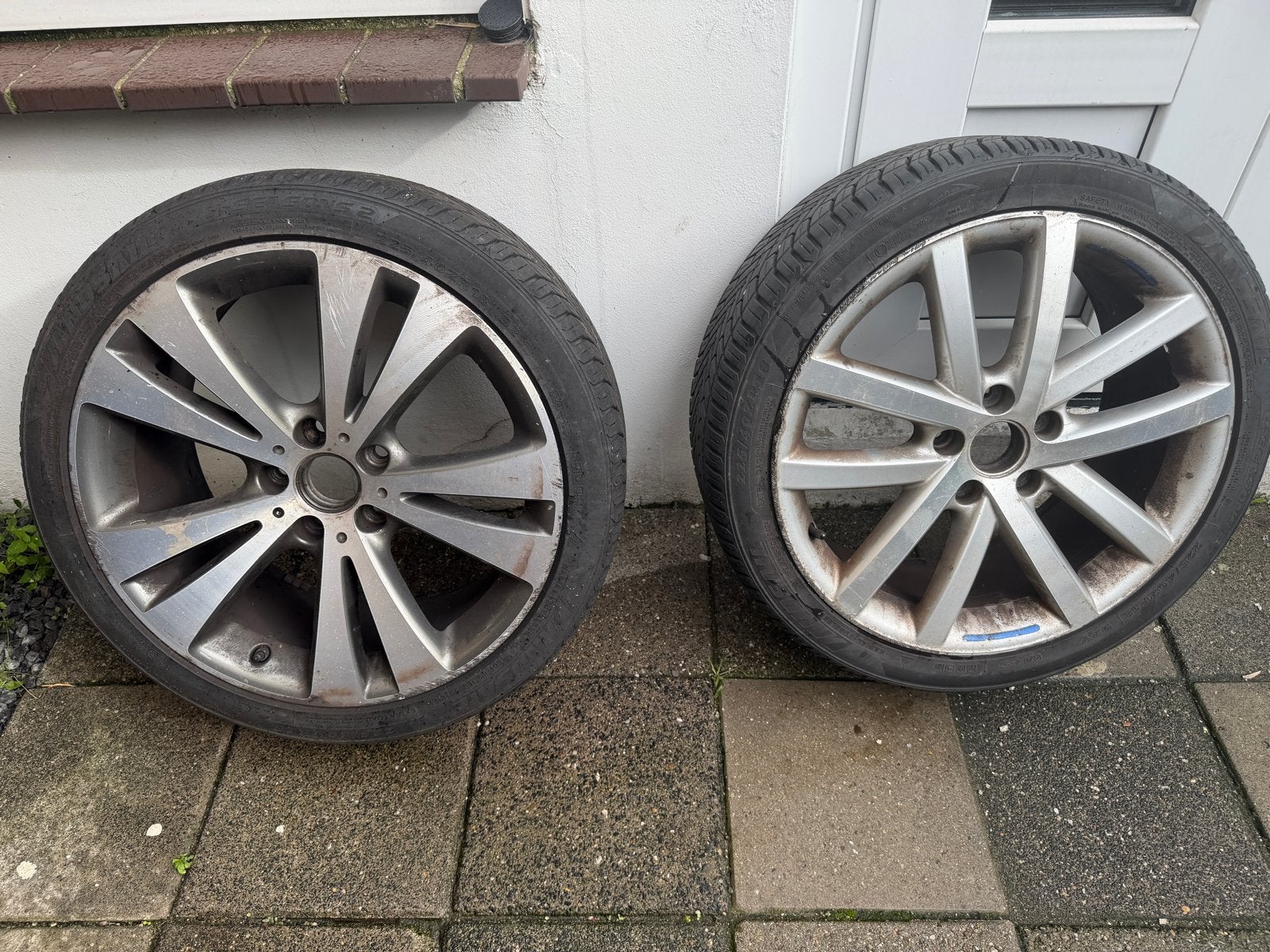 2x 17 inch VW Passat B6 velgen met hele seizoen – 5x112, Auto-onderdelen, Ophalen, Gebruikt, Banden en Velgen, 17 inch