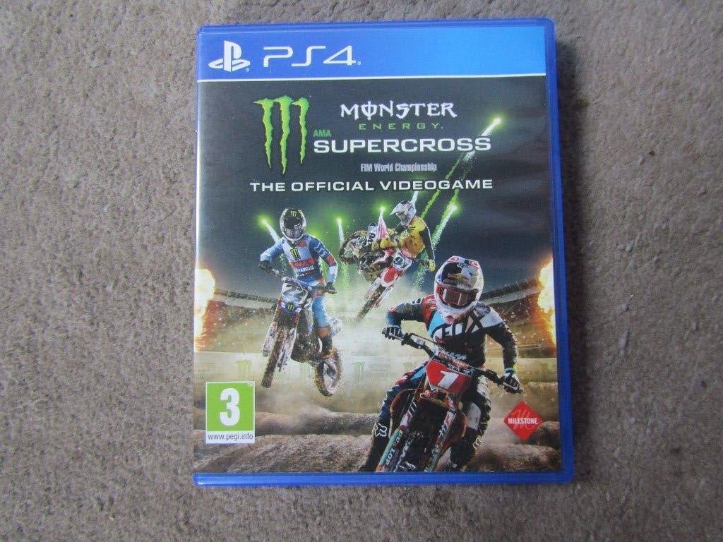 Playstation 4 spel: Monster energy supercross, Gebruikt, 1 speler, Racen en Vliegen, Ophalen of Verzenden