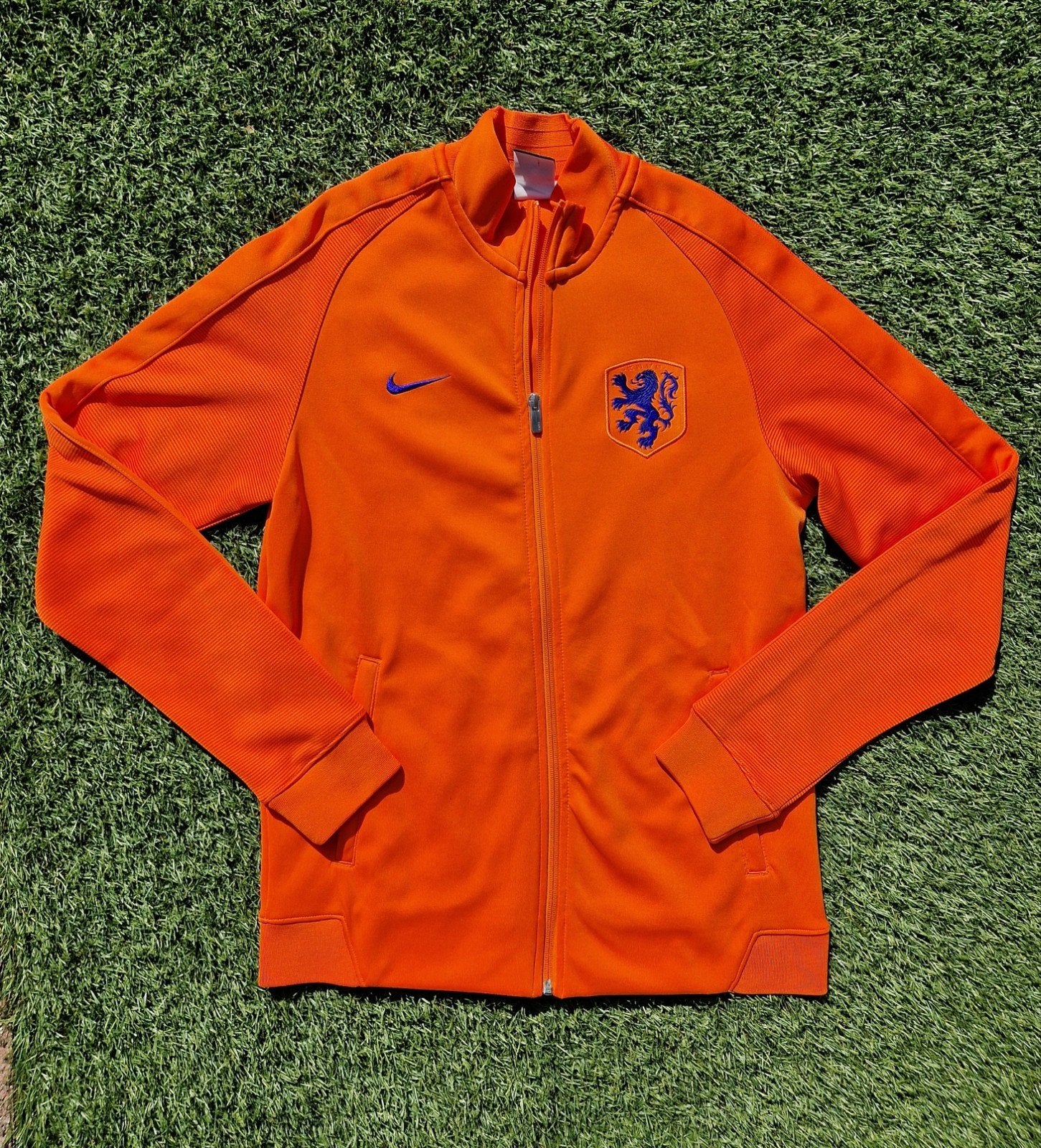 Nederlands elftal trainingsjack 2016 KNVB Oranje shirt vest, Maat 48/50 (M), Nike, Oranje, Ophalen of Verzenden