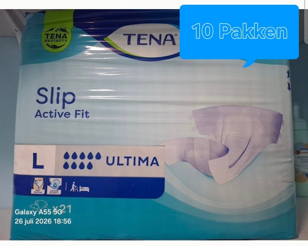 TENA Slip Active Fit Ultima – Maat L (2 pakken over), Diversen, Verpleegmiddelen, Ophalen of Verzenden, Nieuw