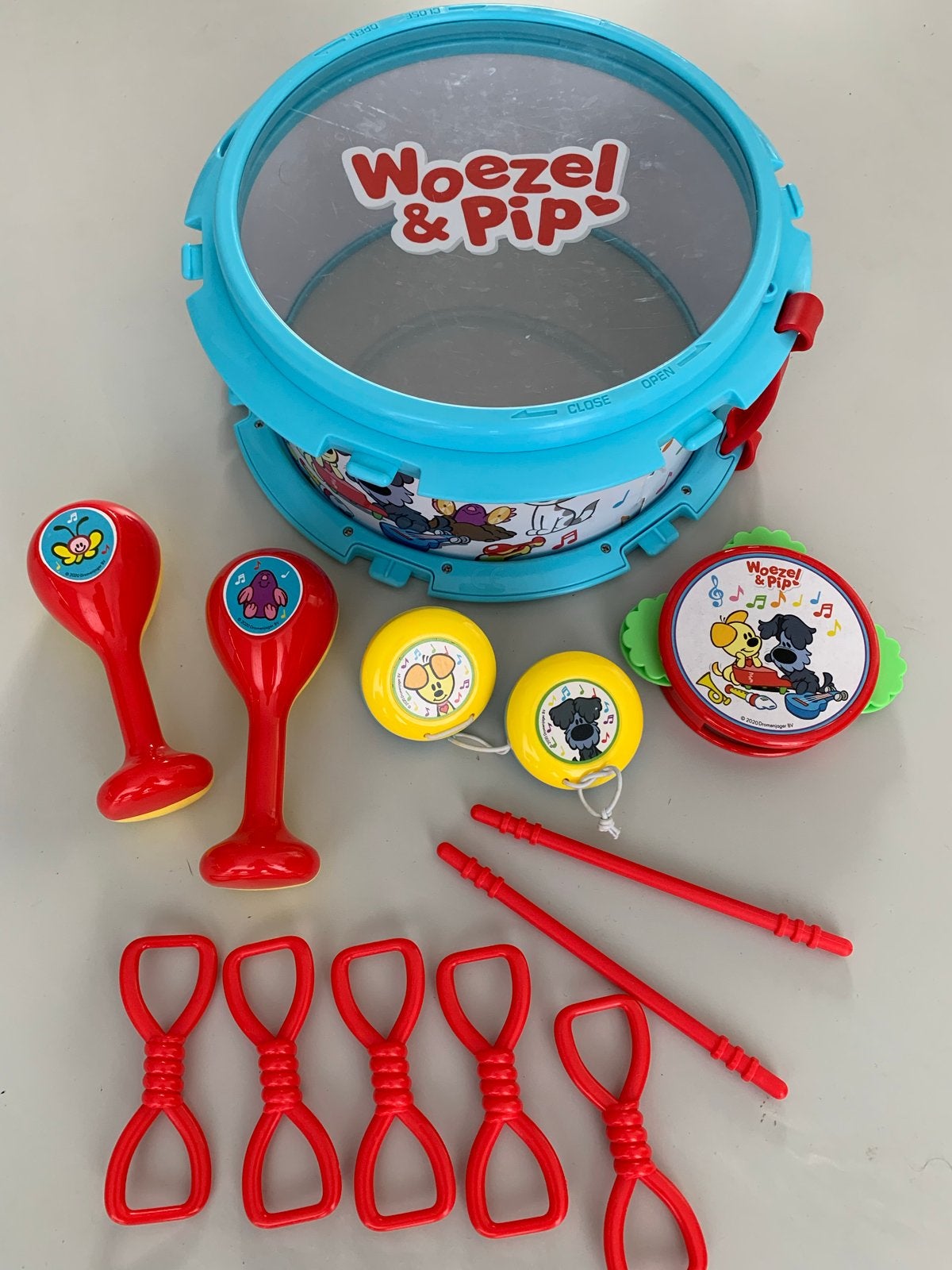 Woezel & Pip Muziekset: Trommel, Rammelaars en meer!, Ophalen of Verzenden, Gebruikt, Overige typen, Met geluid