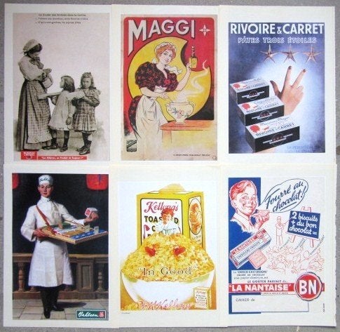 30 replica oude advertenties reclames uit Frankrijk, Ophalen of Verzenden, Gebruikt, Reclamebord