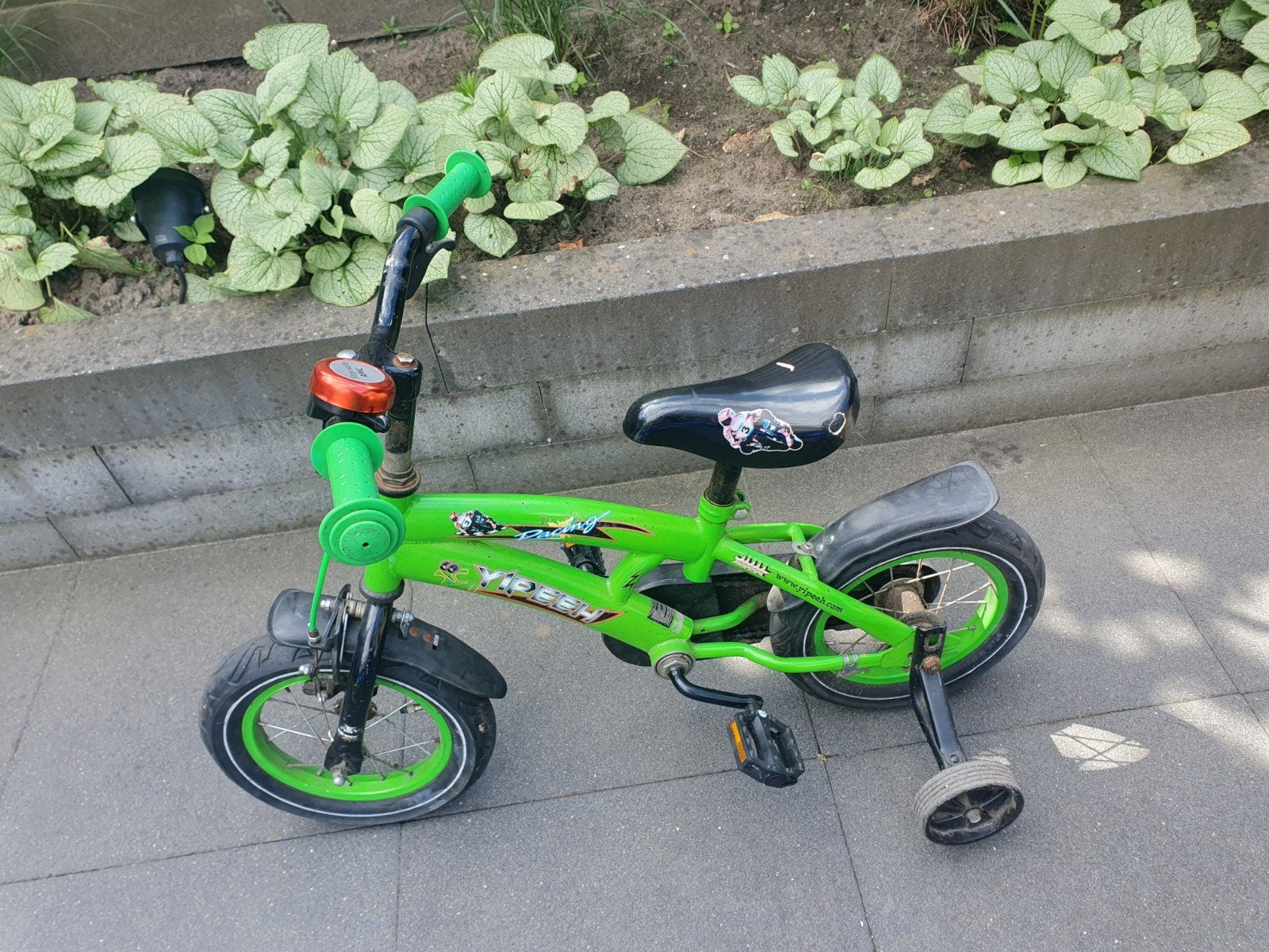 Gebruikt kinderfietsje, mogelijk met nieuwe zijwieltjes, Ophalen, Zijwieltjes, Gebruikt, Minder dan 16 inch