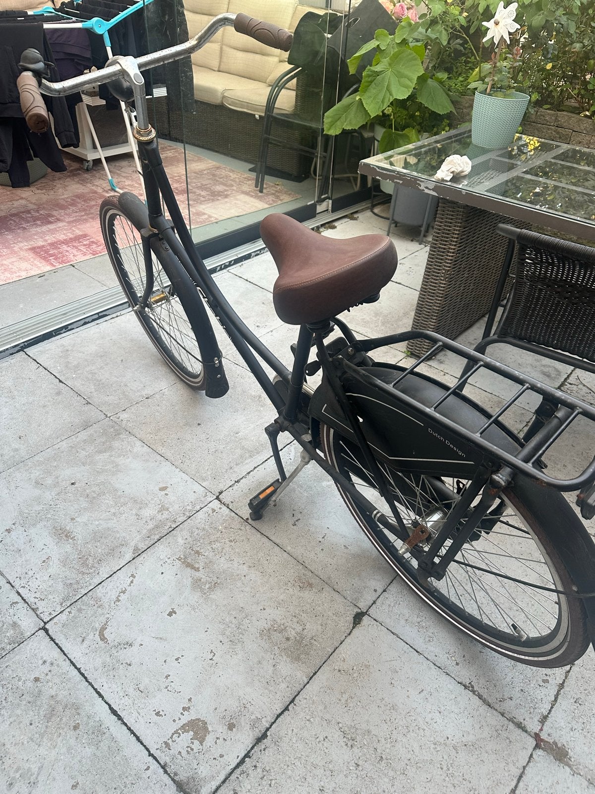 Stadsfiets Static met lage instap en bagagedrager, Terugtraprem, Ophalen, Overige merken, 53 tot 56 cm