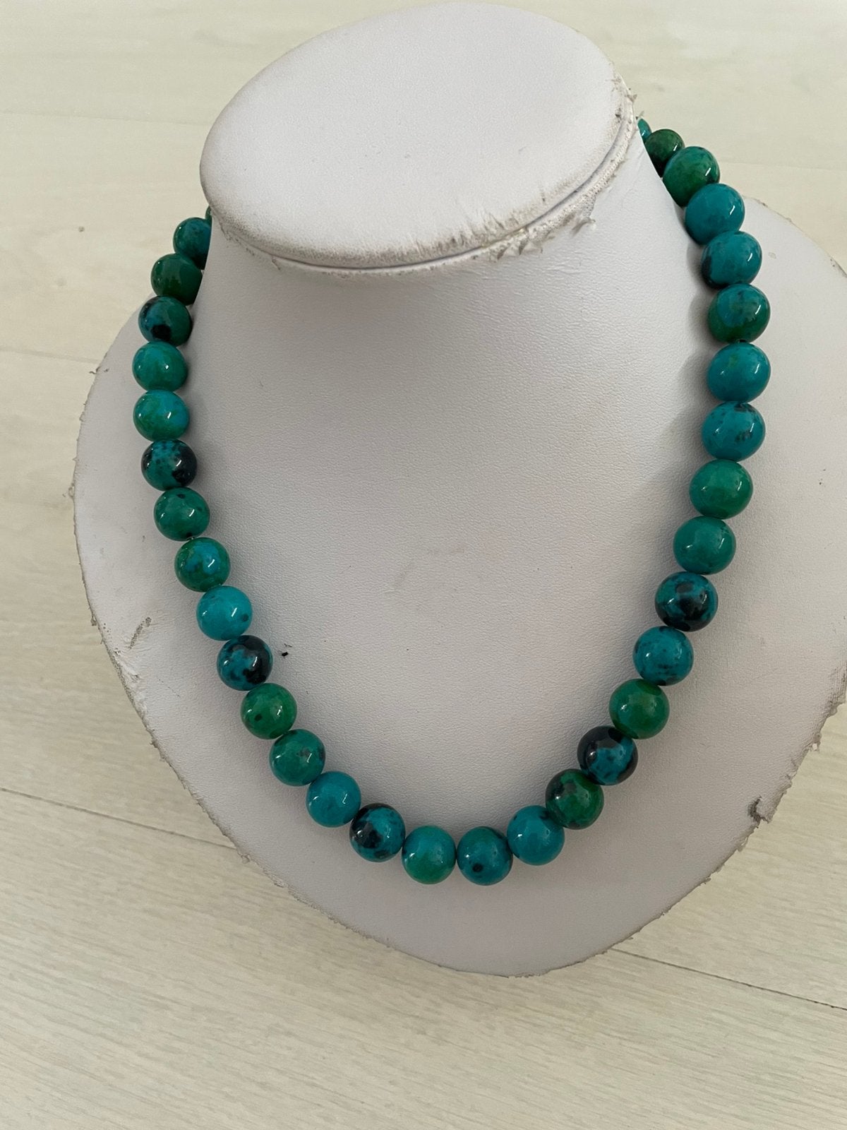 Prachtige azuriet ketting ( Ook als set verkrijgbaar), Ophalen of Verzenden, Nieuw, Overige kleuren, Steen of Mineraal