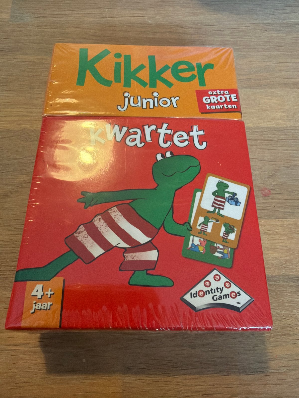 Kikker Junior Kwartet - Extra Grote Kaarten, Een of twee spelers, Ophalen of Verzenden, Nieuw