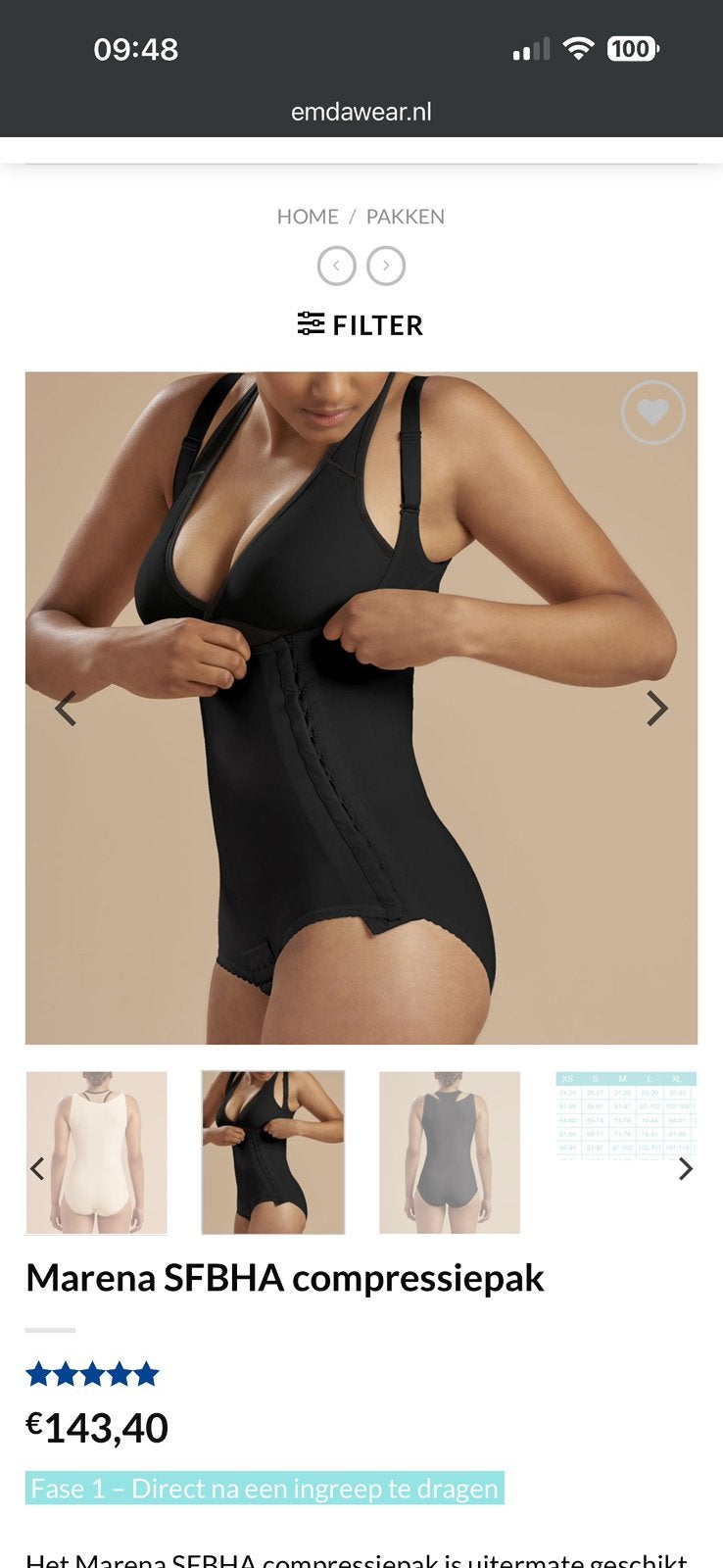 Compressiepak emdawear 2xl, Ophalen of Verzenden, Body of Korset