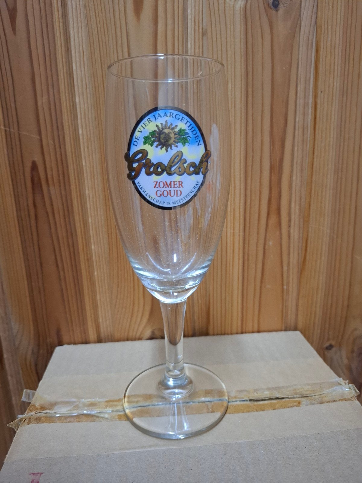 Grolsch zomergoud 6 glazen, Ophalen of Verzenden, Zo goed als nieuw, Glas of Glazen, Grolsch