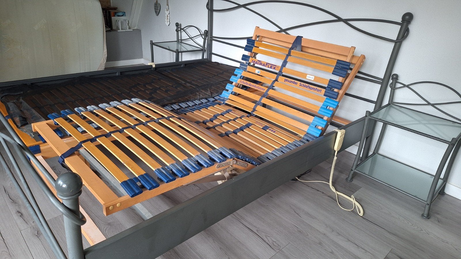 2 elektrische lattenbodems 90x200 cm, Huis en Inrichting, Slaapkamer | Matrassen en Bedbodems, Ophalen, Gebruikt, 90 cm, Tweepersoons