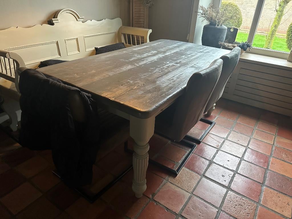 tafel, Huis en Inrichting, Tafels | Eettafels, Ophalen, Gebruikt, 50 tot 100 cm, Vijf personen of meer