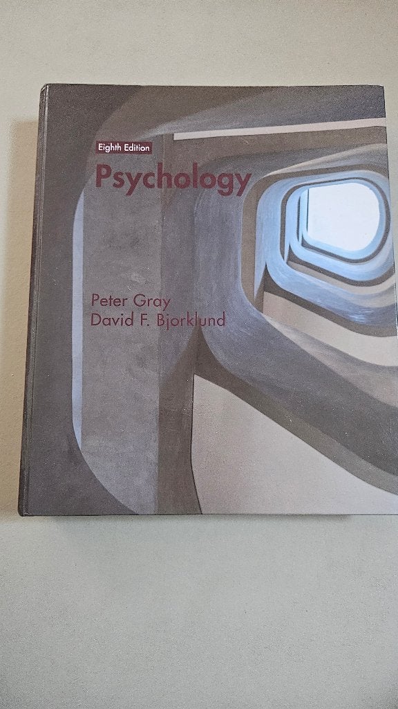Psychology eight edition, Peter Gray & Borklund, Ophalen of Verzenden, Zo goed als nieuw, Overige onderwerpen
