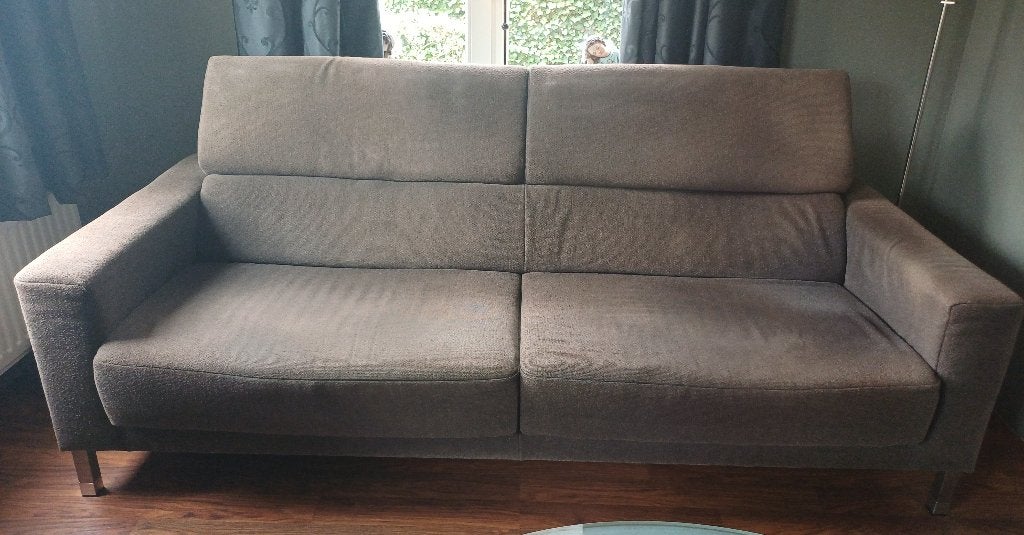 Te koop bank 2,5 zits merk Koinor, Huis en Inrichting, Ophalen, Gebruikt, Driepersoons, 75 tot 100 cm