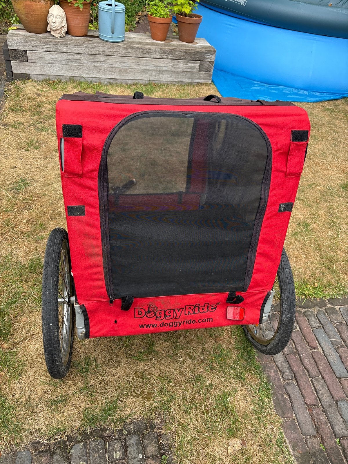 Gratis afhalen DoggyRide Hondenfietskar - Rood, Fietsen en Brommers, Ophalen, Gebruikt, Hondenkar, 20 tot 40 kg
